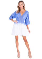 NW1085 - Ocean Blue Cotton Dress