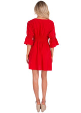 NW1085 - Red Cotton Dress