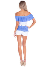 NW1087 - Ocean Blue Cotton Shorts