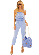 NW1123 - Blue Cotton Jumpsuit