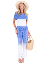 NW1163 - Ocean Blue Cotton Top