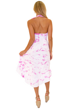 NW1169 - Tie Dye Pink Cotton Dress
