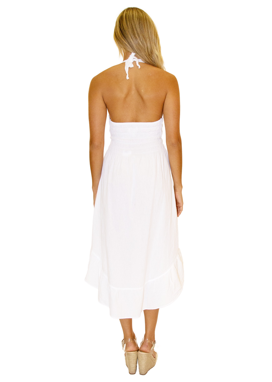 NW1169 - White Cotton Dress