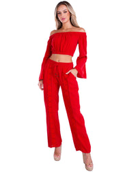 NW1175 - Red Cotton Pants