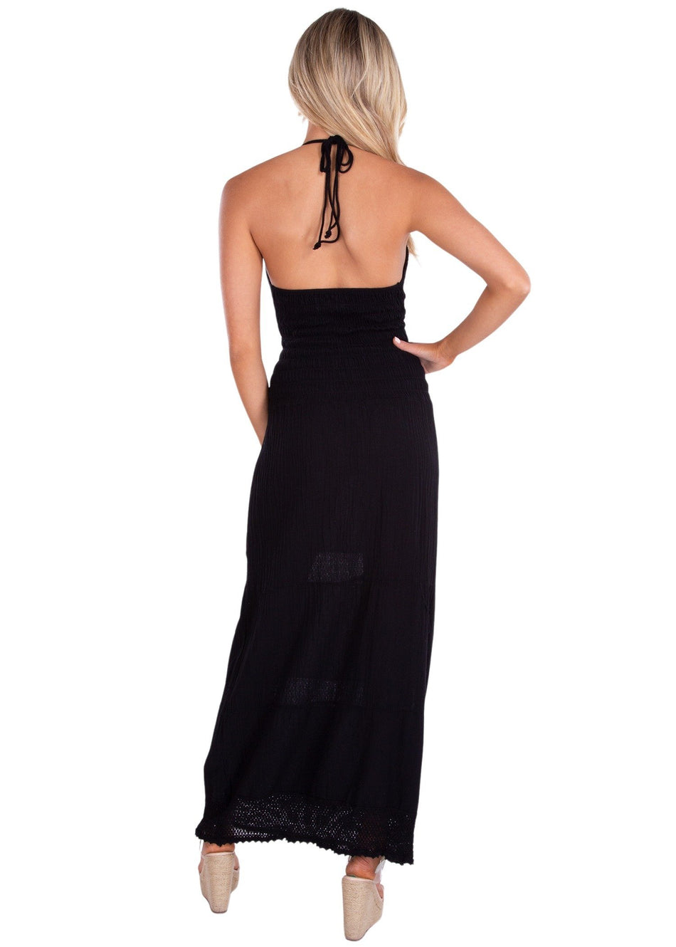 NW1223 - Black Cotton Dress