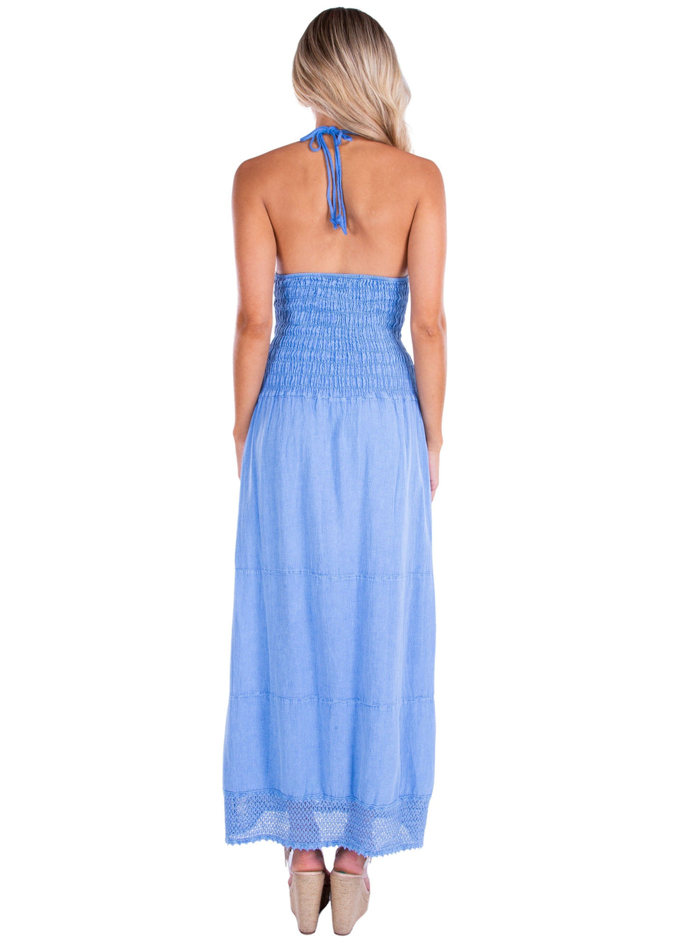 NW1223 - Blue Cotton Dress