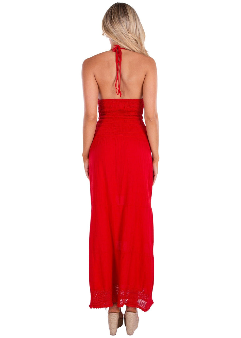 NW1223 - Red Cotton Dress