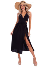 NW1231 - Black Cotton Dress