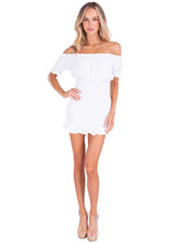NW1239 - White Cotton Dress