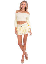 NW1030 - Baby Yellow Cotton Skirt