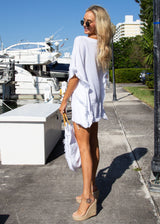 NW1252 - White Cotton Cover-Up