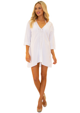 NW1253 - White Cotton Cover-Up