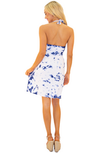 NW1264 - Tie Dye Blue Cotton Dress