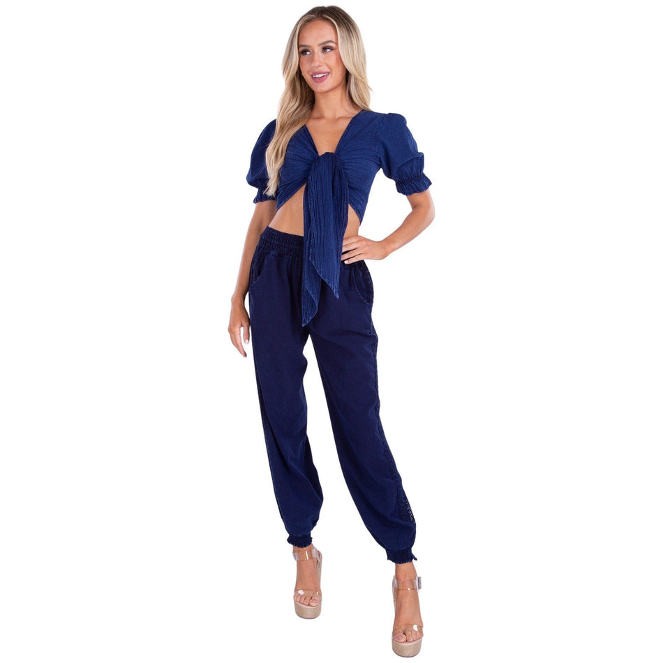 NW1326 - Navy Cotton Pants