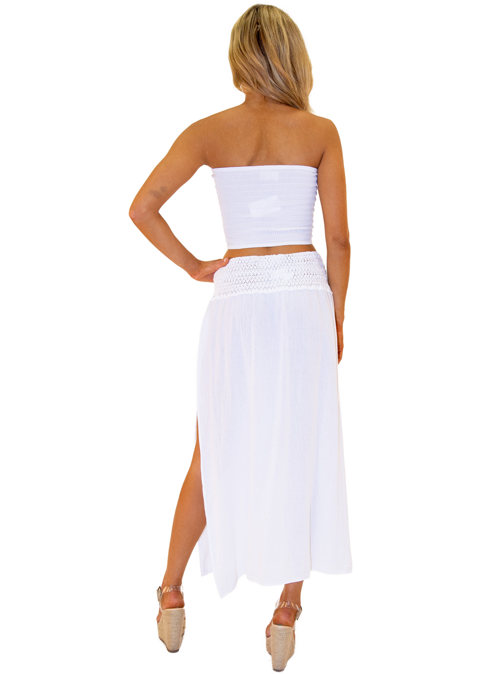 NW1340 - White Cotton Skirt