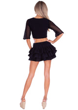 NW1030 - Black Cotton Skirt