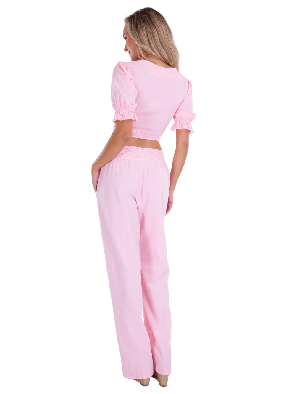 NW1175 - Baby Pink Cotton Pants