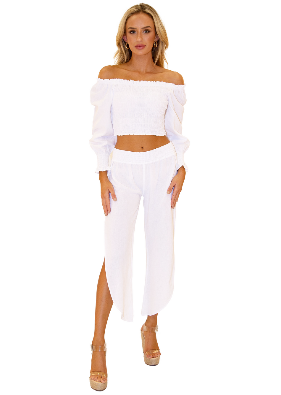 NW1353 - White Cotton Pants