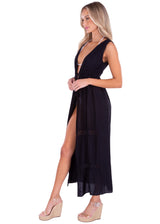 NW1358 - Black Cotton Cover Up