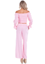 NW1379 - Baby Pink Cotton Pants