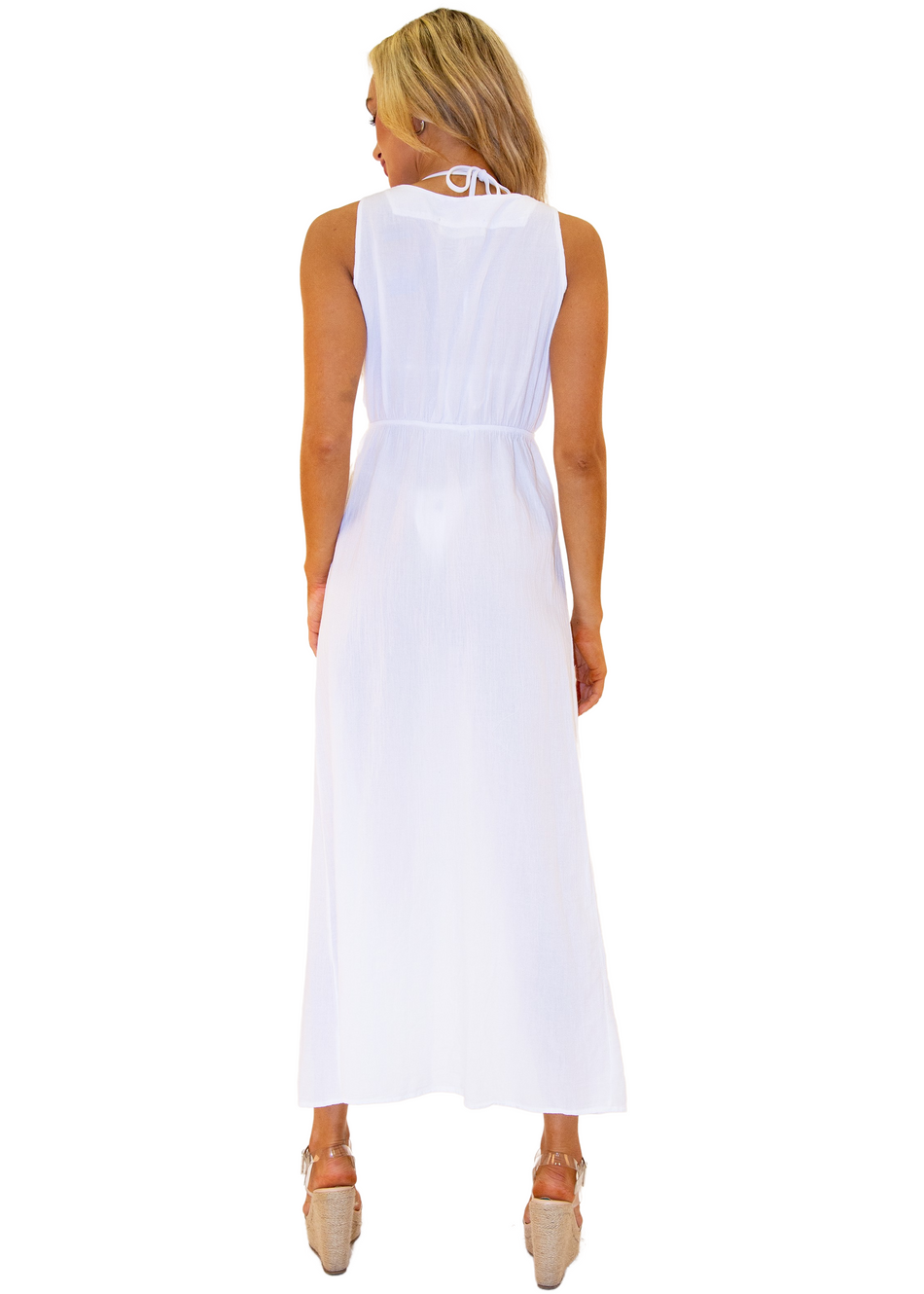 NW1362 - White Cotton Dress