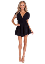 NW1373 - Black Cotton Dress