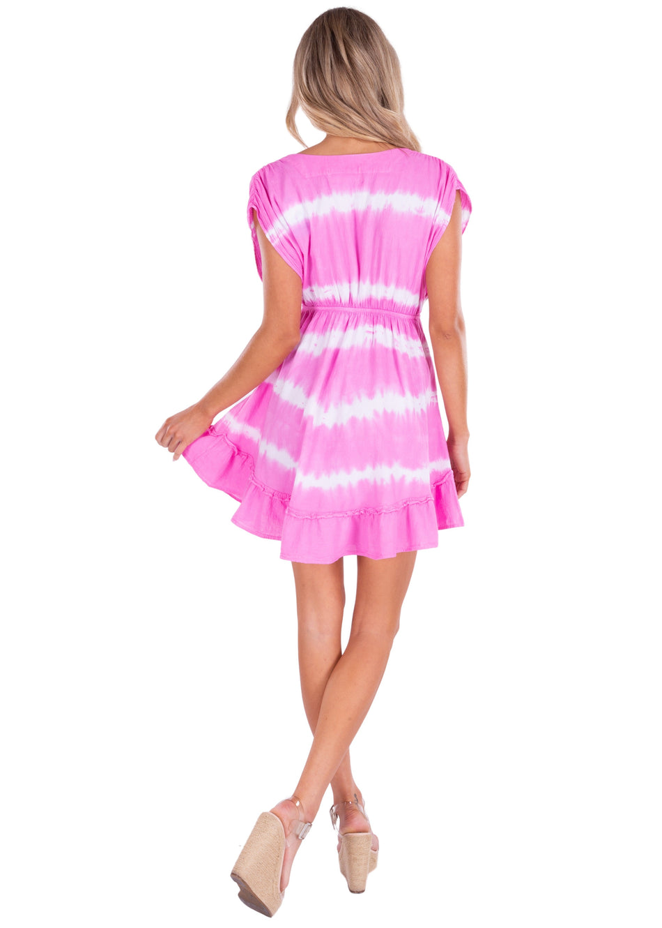 NW1373 - Pink Wash Cotton Dress