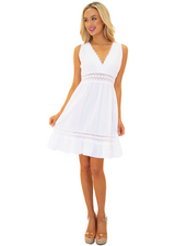 NW1383 - White Cotton Dress