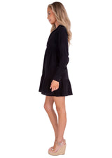 NW1426 - Black Cotton Tunic Dress