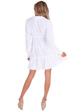 NW1426 - White Tunic Cotton Dress