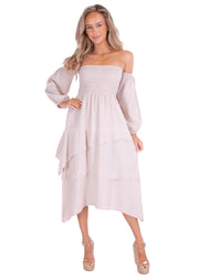NW1427 - Baby Beige Cotton Dress