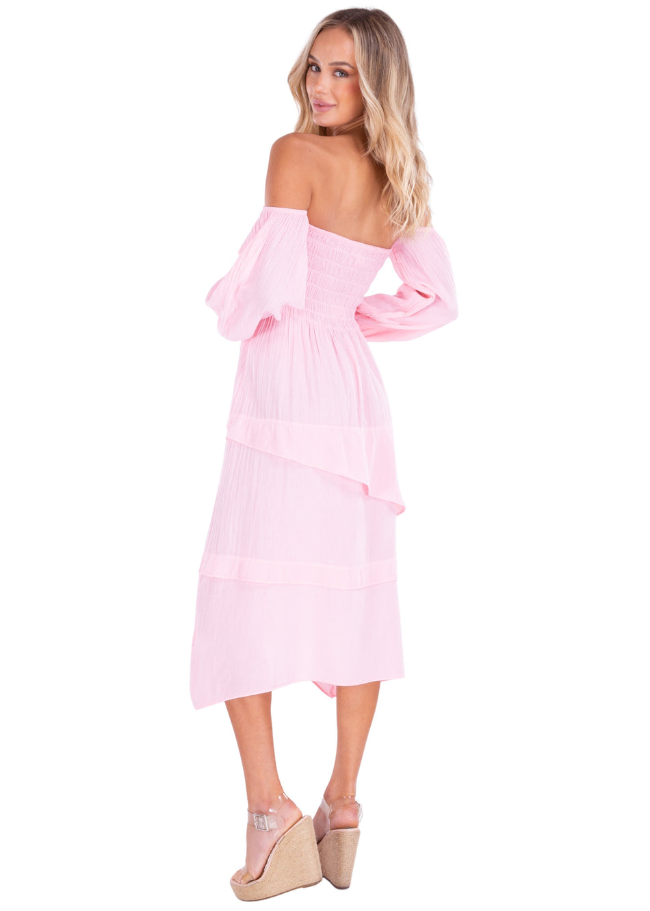 NW1427 - Baby Pink Cotton Dress