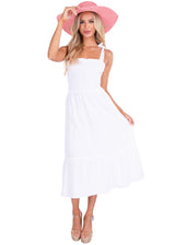NW1428 - White Cotton Dress