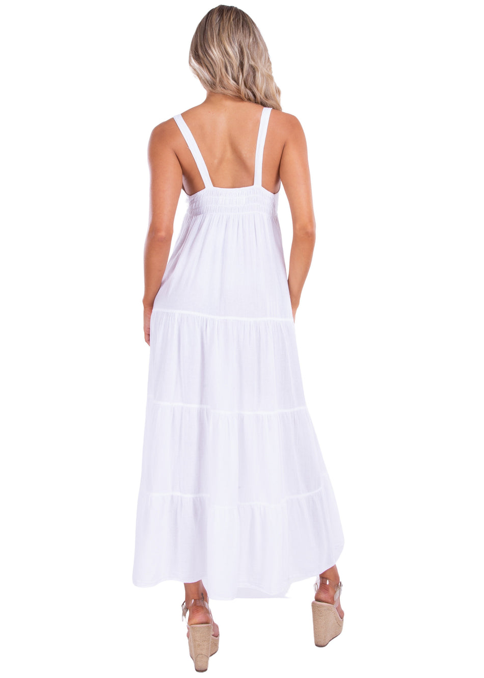 NW1430 - White Cotton Dress