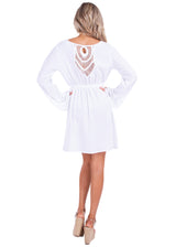 NW1439 - White Cotton Dress