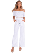NW1446 - White Cotton Pants