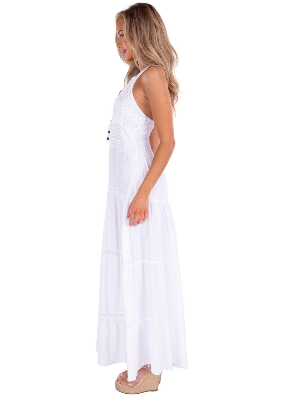 NW1505 - White Cotton Dress