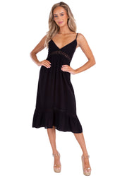 NW1528 - Black Cotton Dress