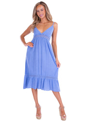 NW1528 - Blue Cotton Dress