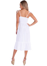 NW1528 - White Cotton Dress