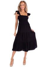 NW1539 - Black Cotton Dress