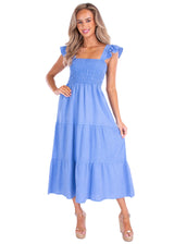 NW1539 - Blue Cotton Dress