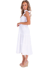 NW1539 - White Cotton Dress