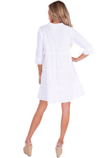 NW1546 - White Cotton Dress