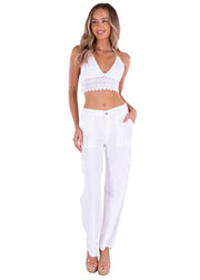 NW1586 - White Cotton Pants
