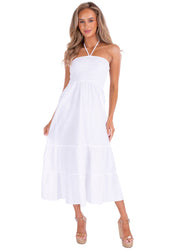 NW1567 - White Cotton Dress