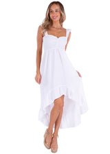 NW1593 - White Cotton Dress